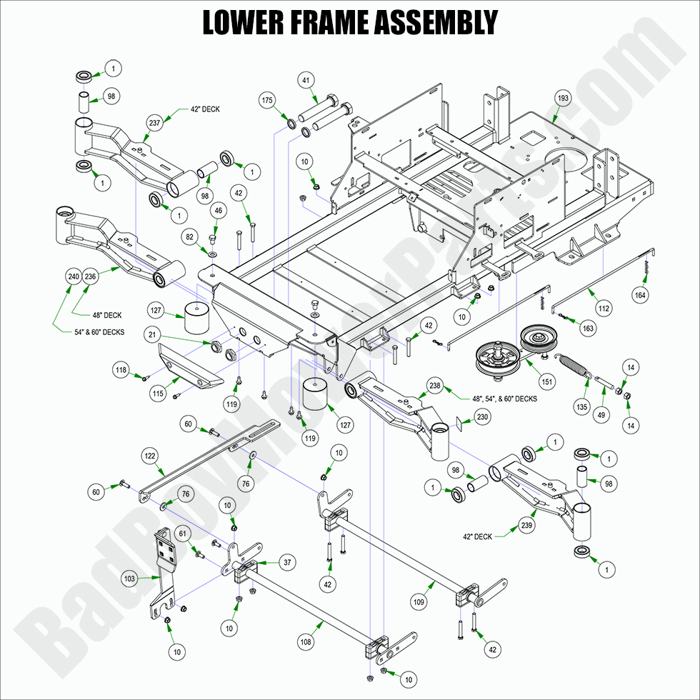 2022 Maverick HD - Lower Frame Assembly